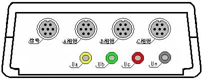 电能质量分析仪顶端接线端子区