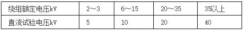 变压器泄漏试验的电压标准