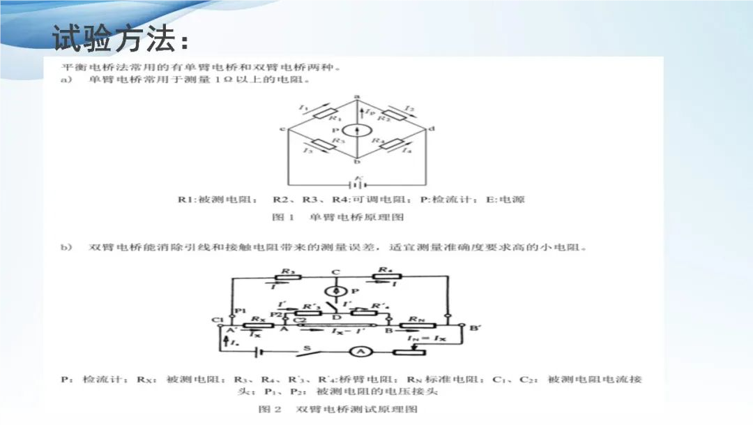 直流电阻试验方法